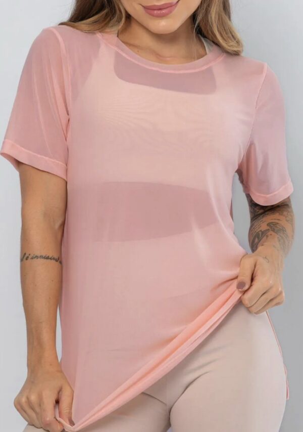 Blusão Tule Rosé